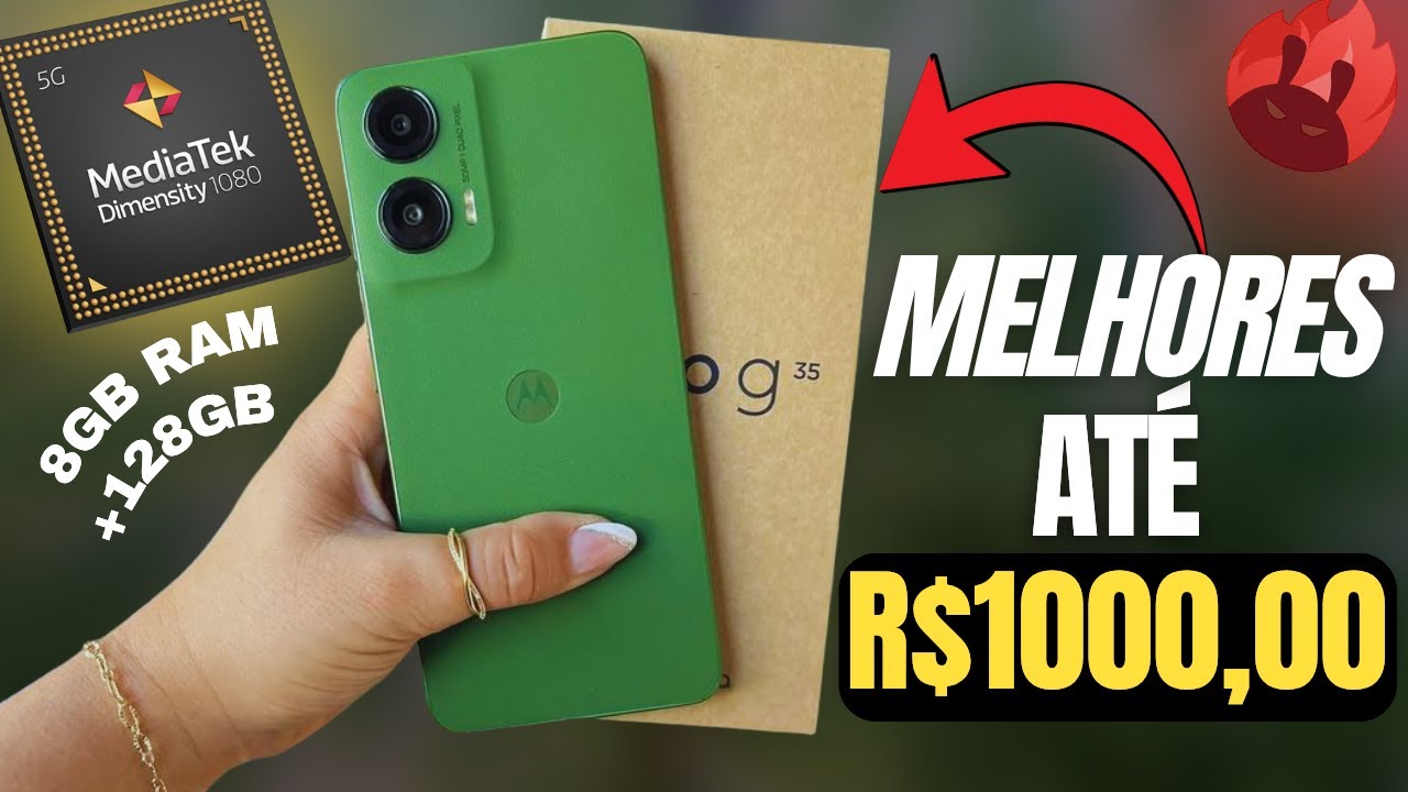 SÓ OS BONS! 9 Melhores Celulares Até 1.000 REAIS em 2025! CELULAR ATÉ MIL REAIS