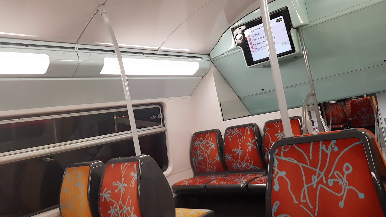(RER A) trajet à bord d'un MI09 mission NAGE de Gare-de-Lyon à Nation direction Boissy-St-Léger