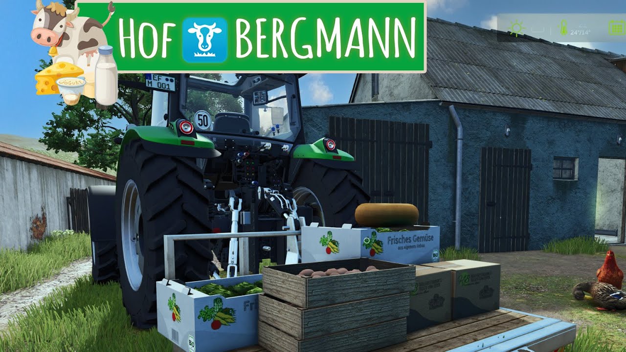 LS25 HOF BERGMANN #20 : Verkauf von Salat, Käse und Eier beim Dorfladen  | FARMING SIMULATOR 25