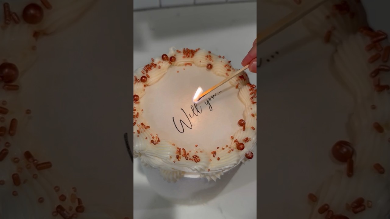 Engagement cake in reverse! 