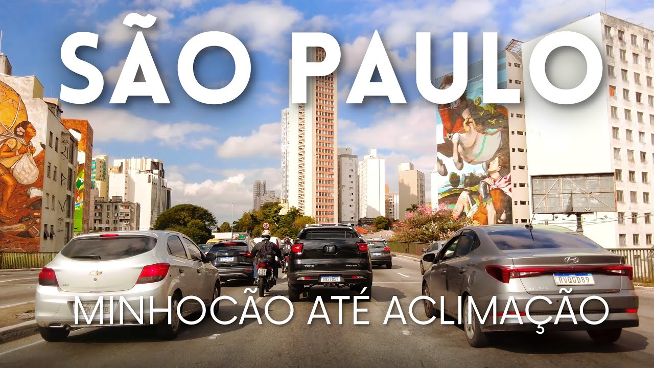 🇧🇷 Minhocão até Aclimação em São Paulo 4K