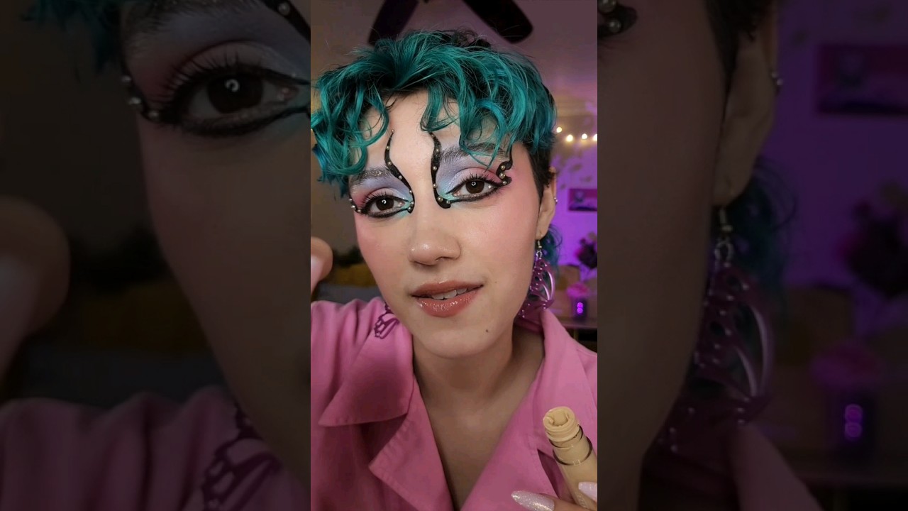 ASMR Doing Your Chappell Roan Makeup 🦋👑 #asmr #makeup #chappellroan