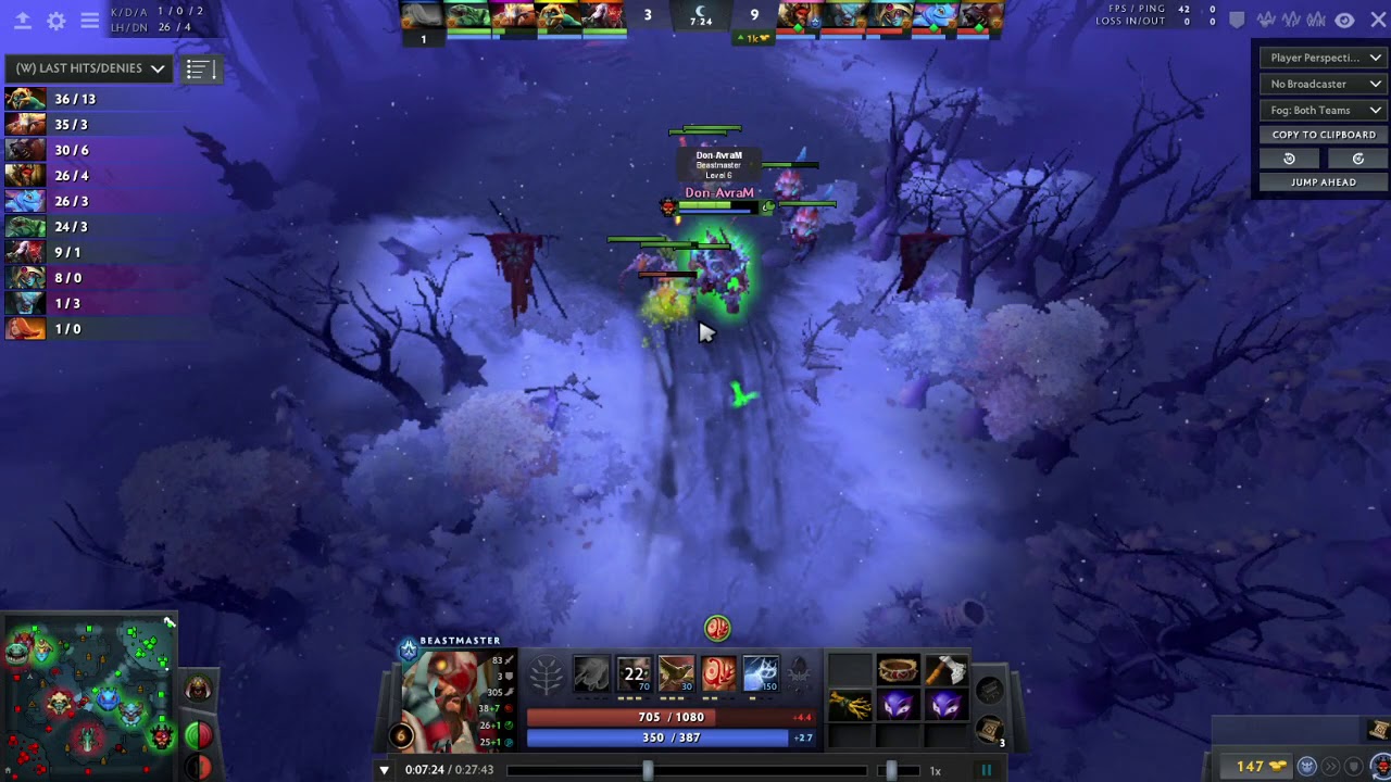 7.28a Beastmaster offlane Player Perspectiv Gameplay