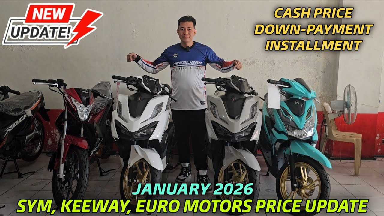 Sym Euro Keeway Motorcycle Price Update January 2026