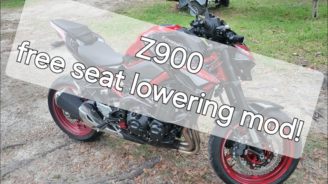 2024 Kawasaki Z900 free seat lowering mod