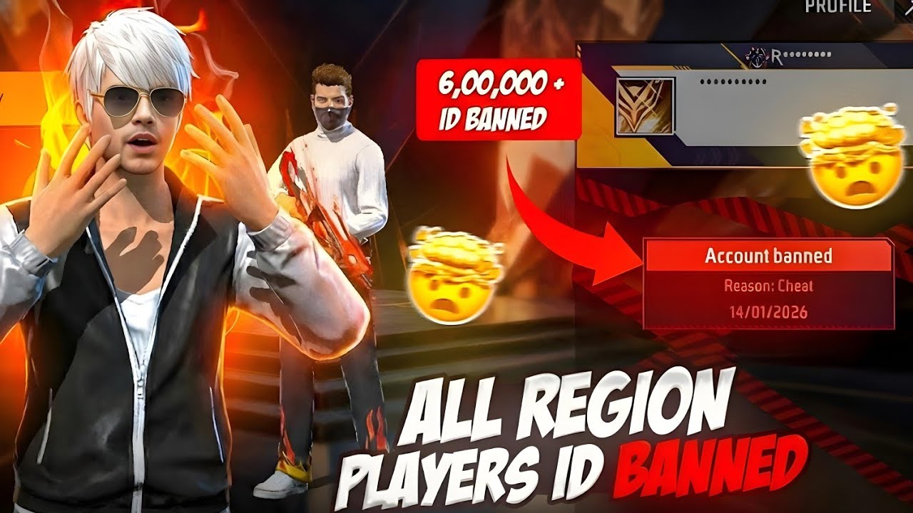 6,20,701  Free Fire IDs Banned 😱 | All Region Players Shocked | Garena Big Action 2026