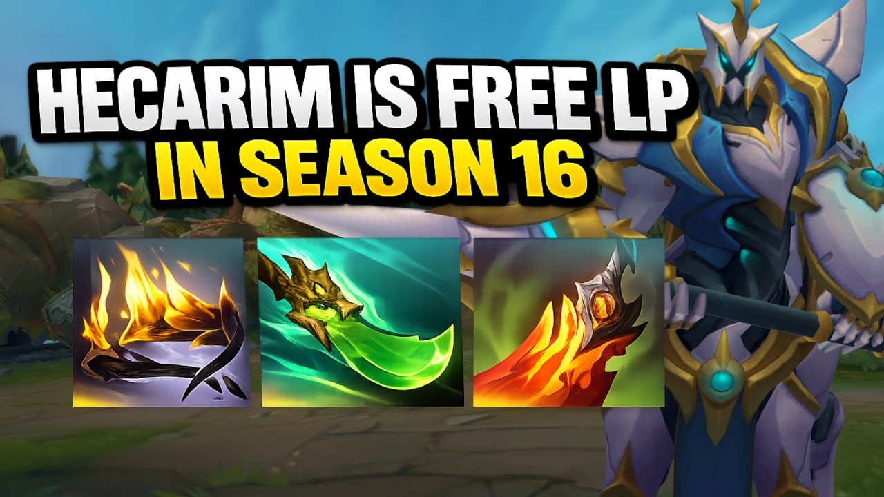 HECARIM IS ONE OF THE BEST JUNGLERS TO CLIMB WITH IN SEASON 16