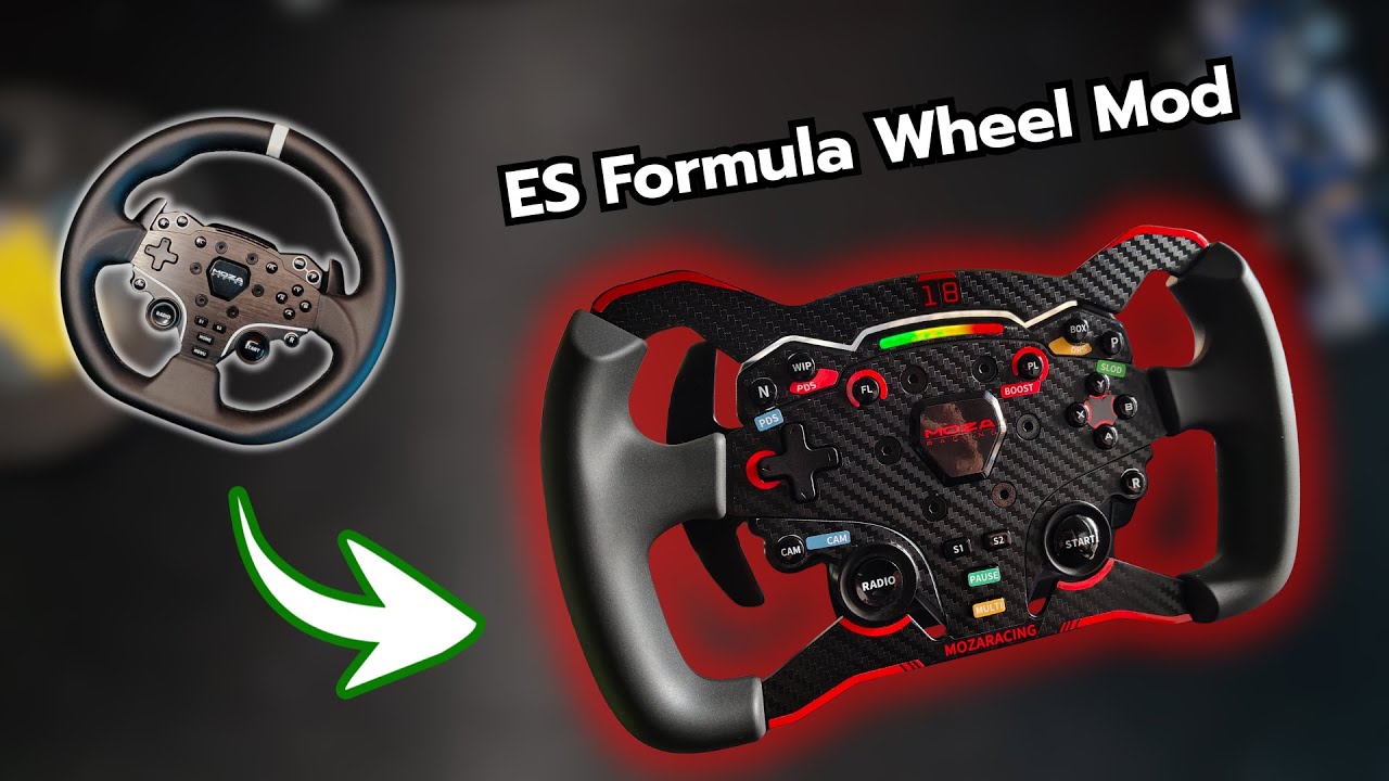 (Time-lapse) : Upgrade Moza ES to Formula Wheel!!