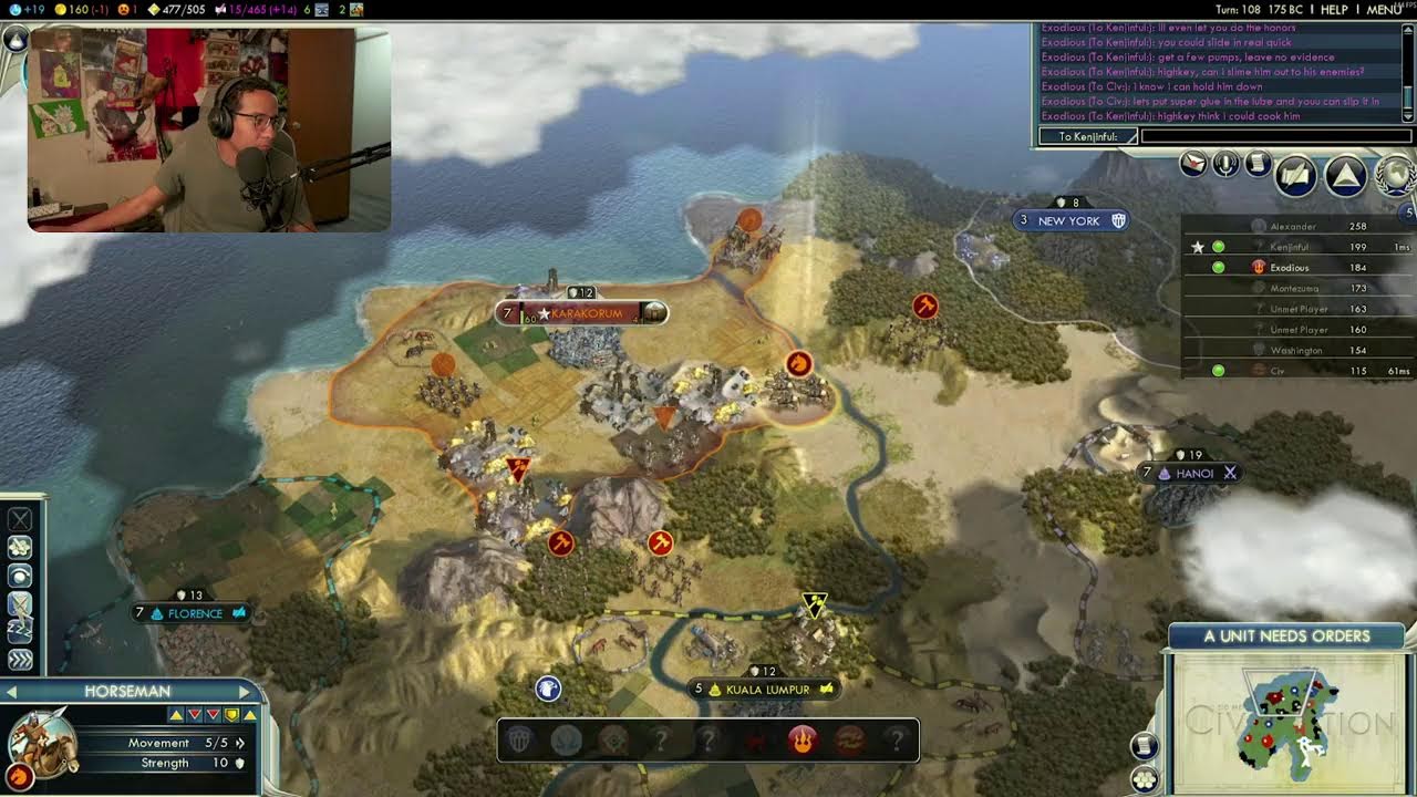 LATE NIGHT FRIDAY STREAM! | Civilization V