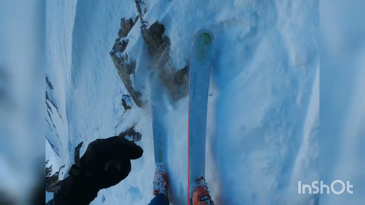 3 couloirs du Montcalm à ski