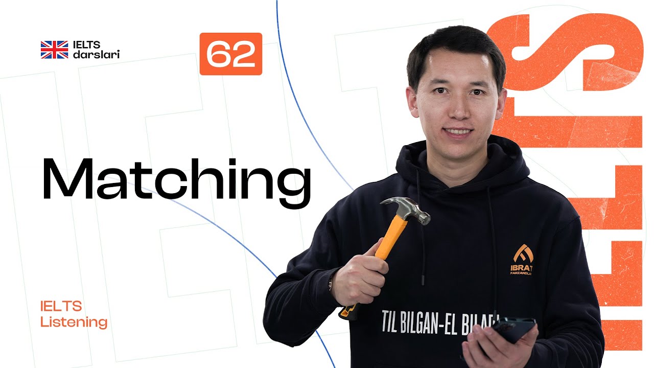IELTS Listening — Matching | 62-dars | IELTS darslari