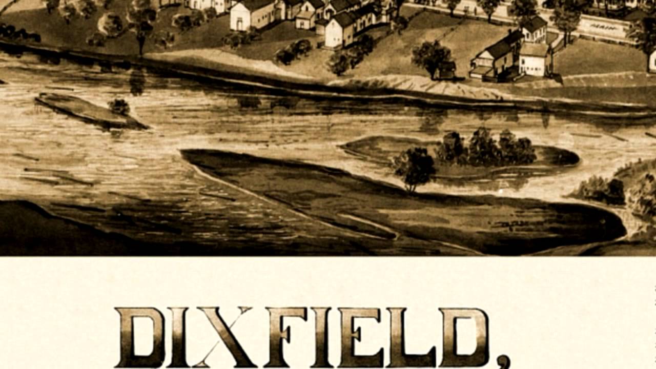 Dixfield Maine 1896 Panoramic Bird's Eye View Map 6909