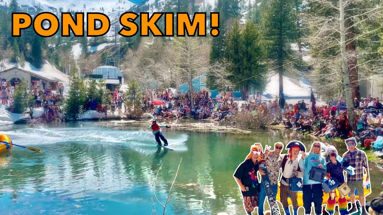 The CRAZIEST POND SKIM in HISTORY! | Cushing Crossing 2023 Palisades Tahoe (*I WON!!*)
