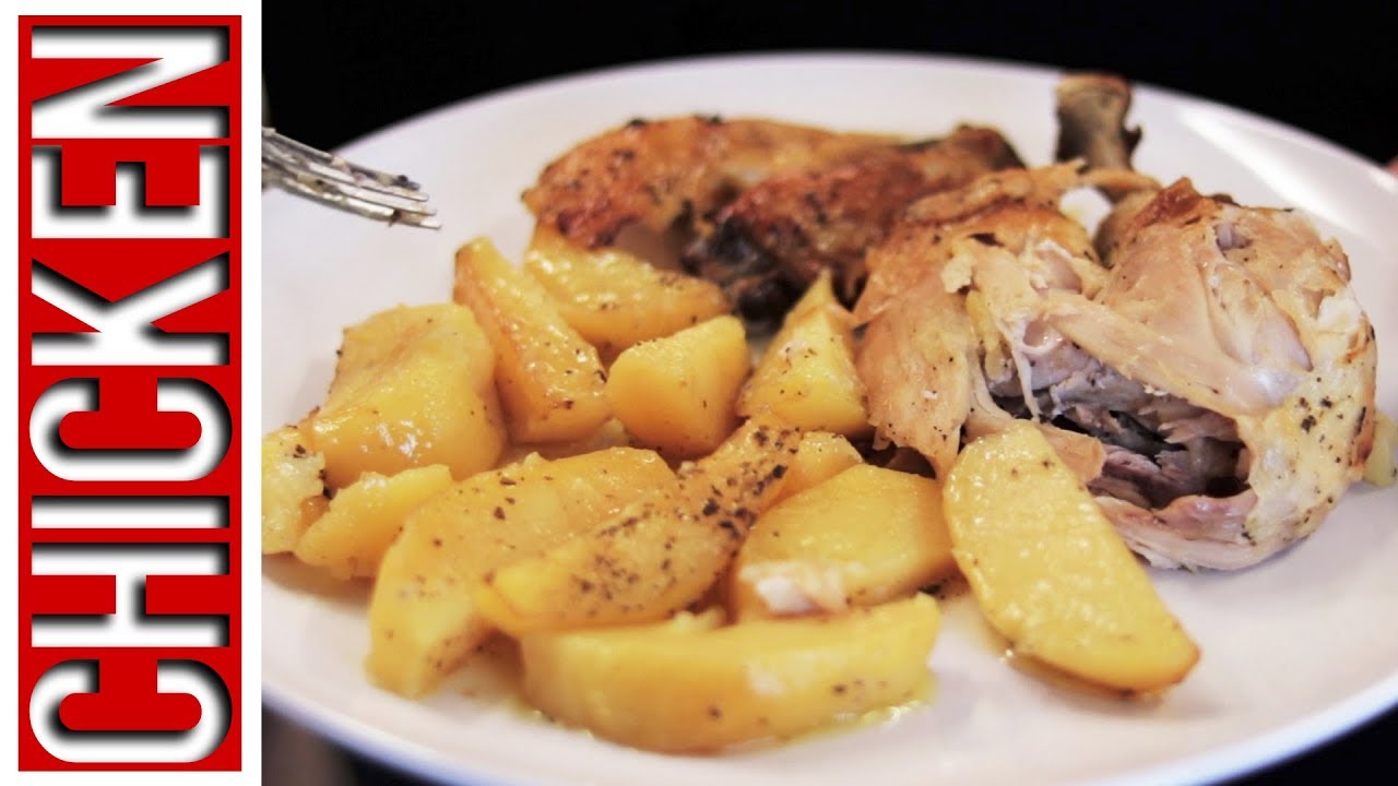 Yiayia's Greek Recipe | Greek Oven Roasted Chicken with Lemon Potatoes.