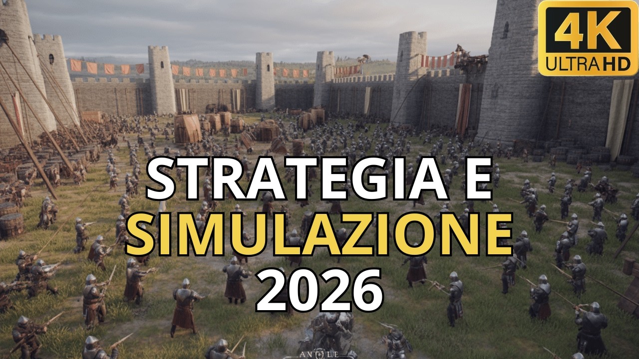 TOP 20 NUOVI Videogiochi Di STRATEGIA In Uscita 2026