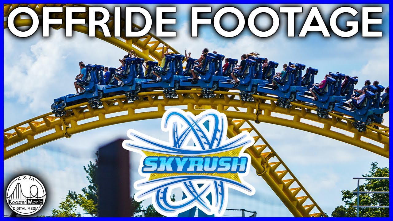 Skyrush | Hersheypark | 4K Off-ride Footage | Non-Copyright | 2023