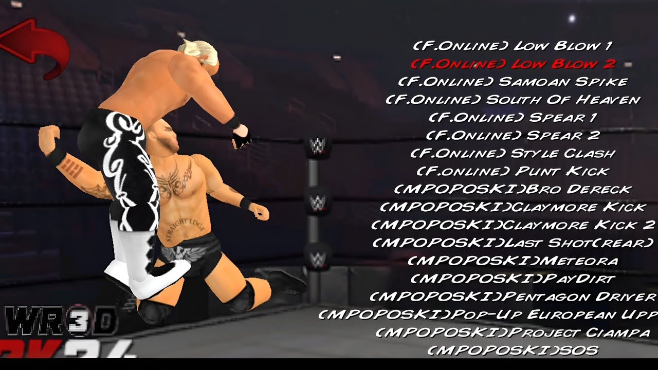 8 NEW MOVES BY FEDERATION ONLINE| WR3D NEW MOVES AND TAUNTS | WR3D REBORN MOD BY LEADFEDX