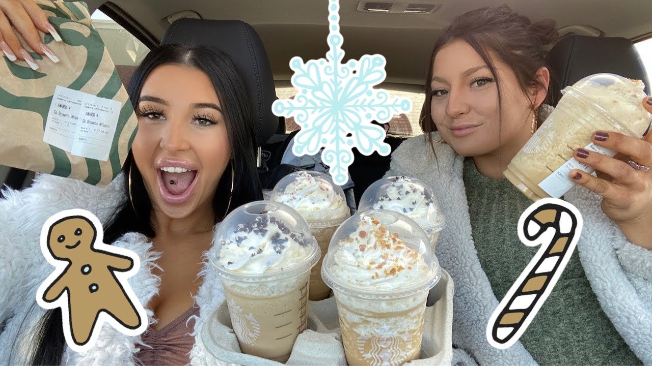Trying Starbucks New Holiday Menu 2021 | brunetteprincesse