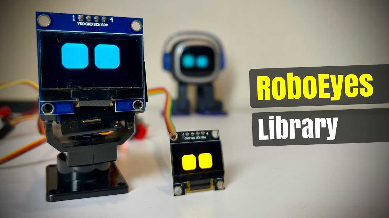 Mo-Chan Robot - Part 2 | OLED Animated Robot Eyes by FluxGarage RoboEyes Library [Arduino Code]