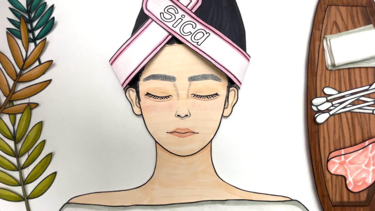 Spa Treatment ASMR | facial, skincare, paperdiy, paper play | layered sounds