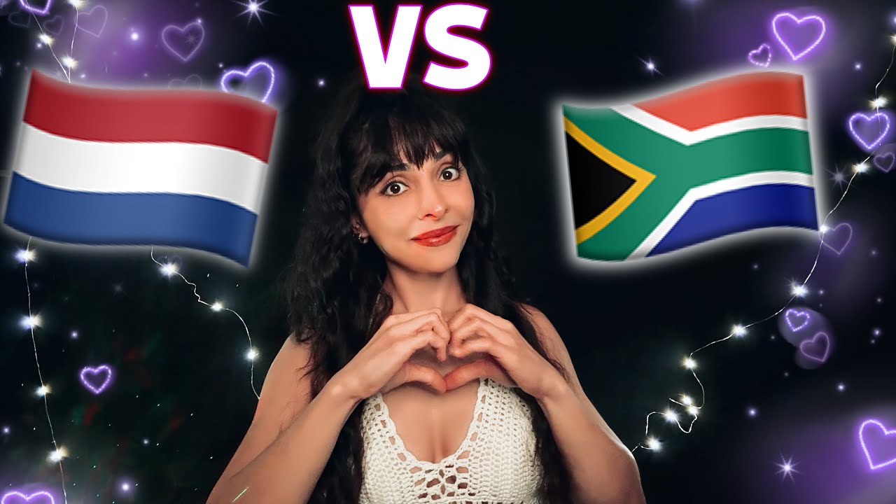 ASMR Afrikaans 🇿🇦 vs Dutch 🇳🇱 💞 Love Phrases Whispered Softly 💤 