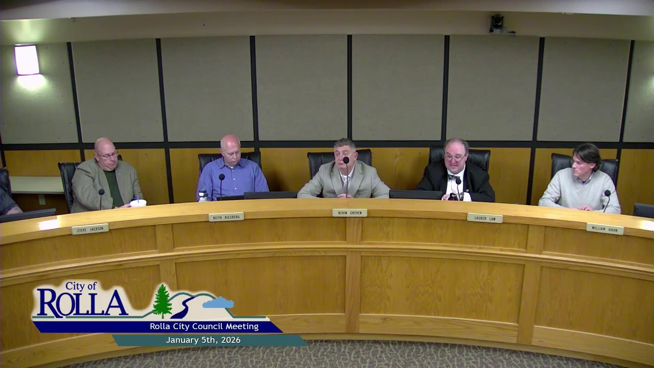Rolla City Council Meeting - January 05th, 2026