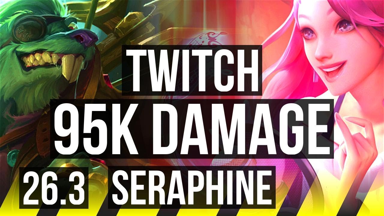 TWITCH & Karma vs SERAPHINE & Senna (ADC) | 95K damage | EUNE Grandmaster | 26.3