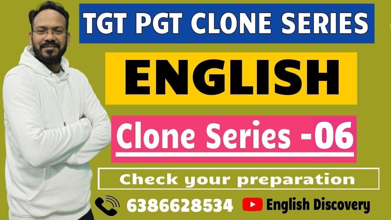 🔥TGT PGT CLONE SERIES | ENGLISH | Series - 06 | Check your preparation | English Discovery