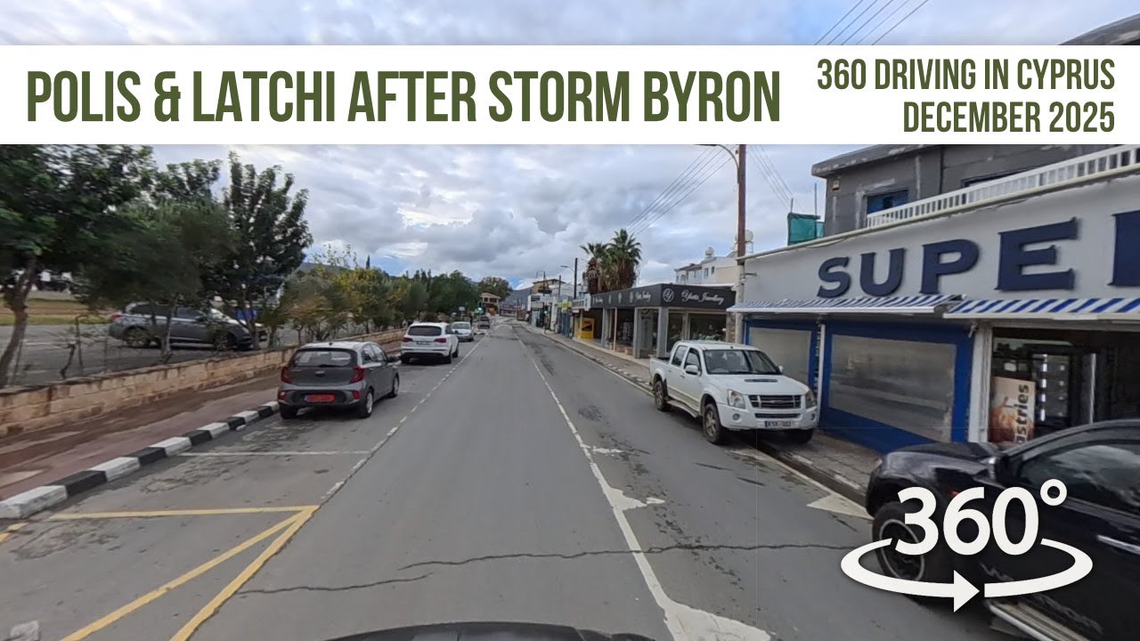 VR Tour of Polis and Latchi After Storm Byron