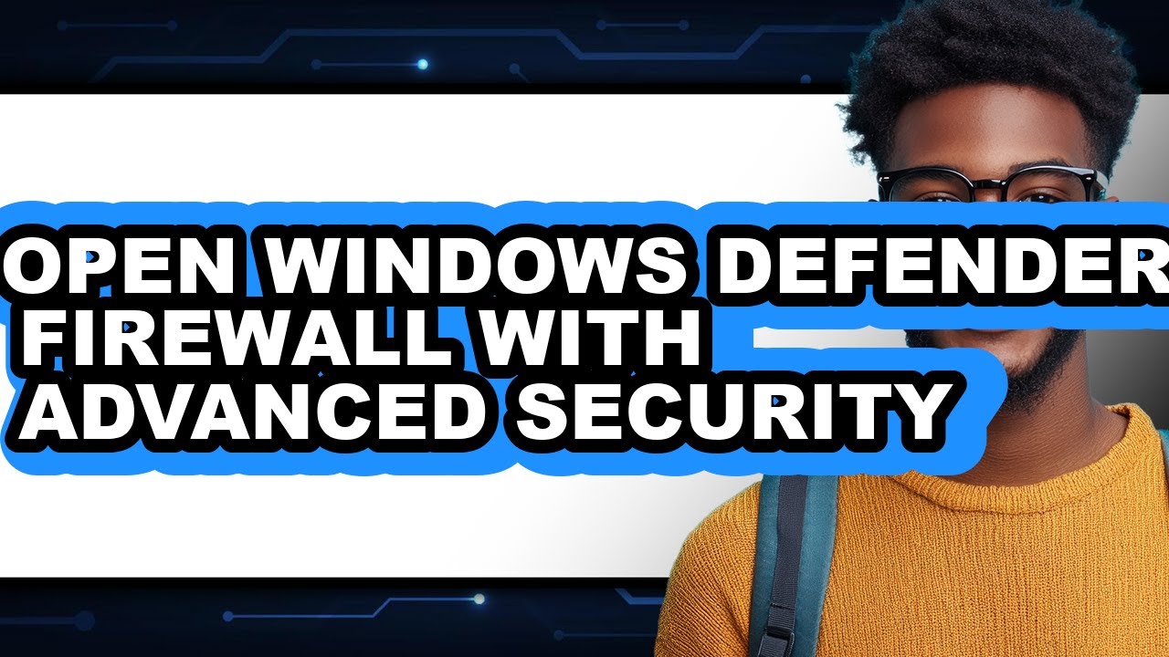 How to Open Windows Defender Firewall with Advanced Security (updated)