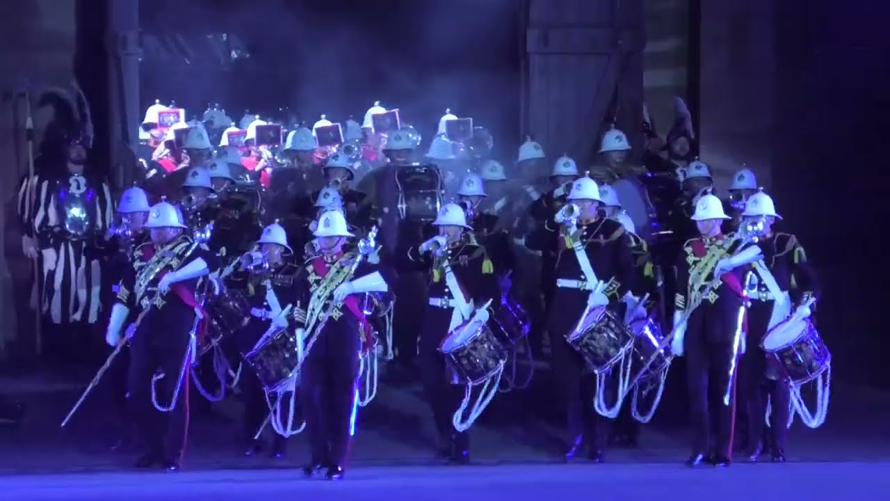 Massed Bands of HM Royal Marines  at Basel Tattoo 2025