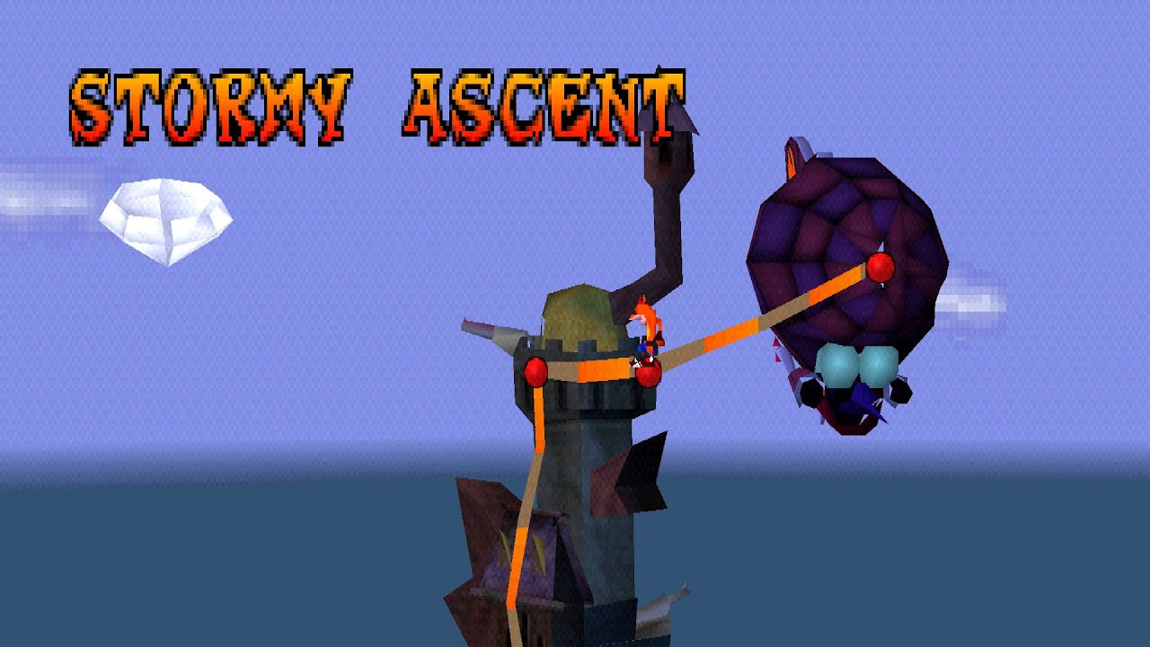 Crash Bandicoot (PS1) Mod - Stormy Ascent on Map