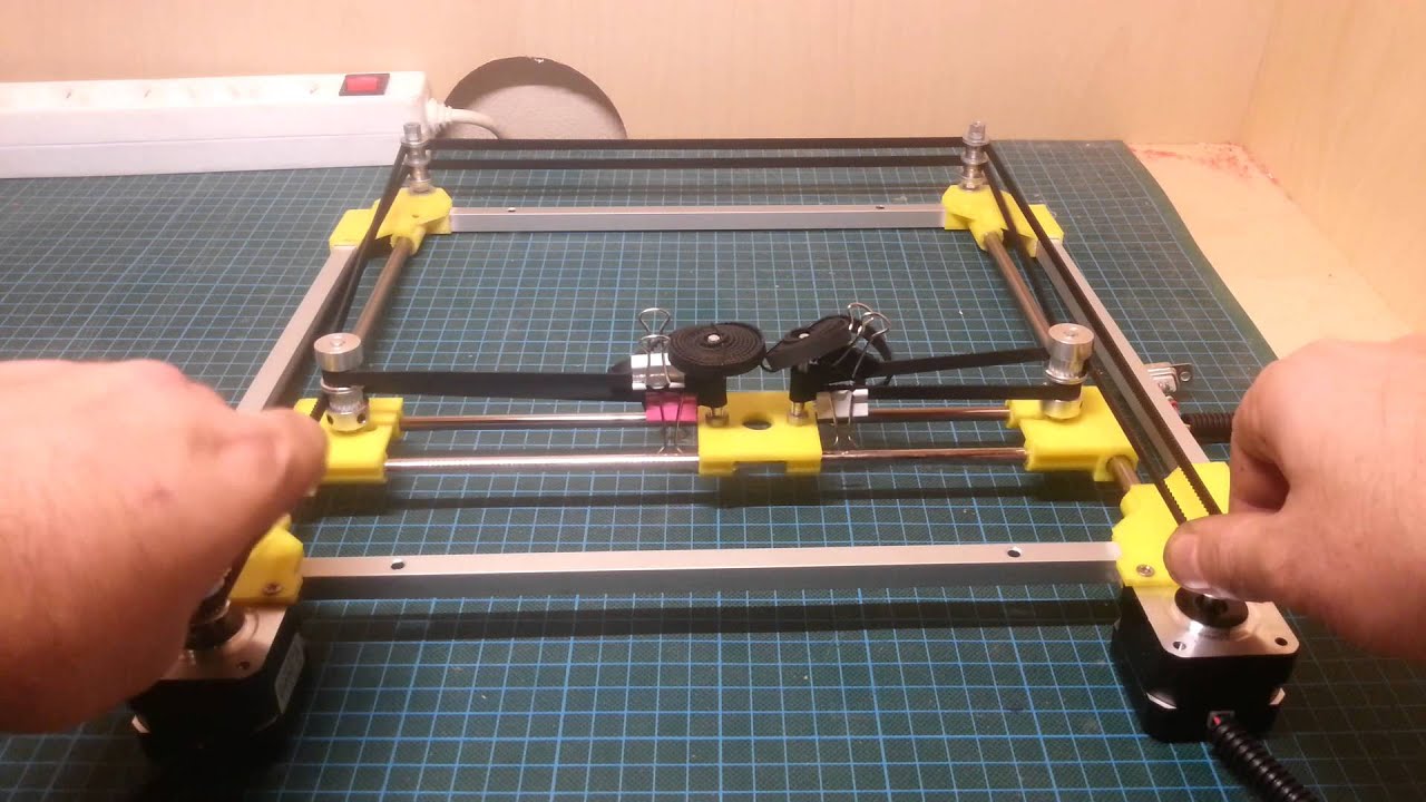 CoreXY experimentation, testing movement by hand