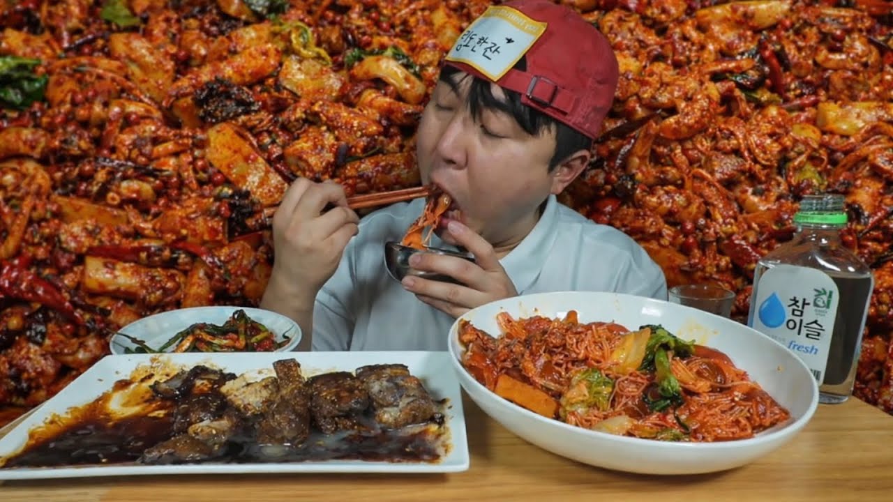 🍝동파육 × 마라샹궈 먹방 | Dongpo Pork & Mala Xiang Guo Mukbang