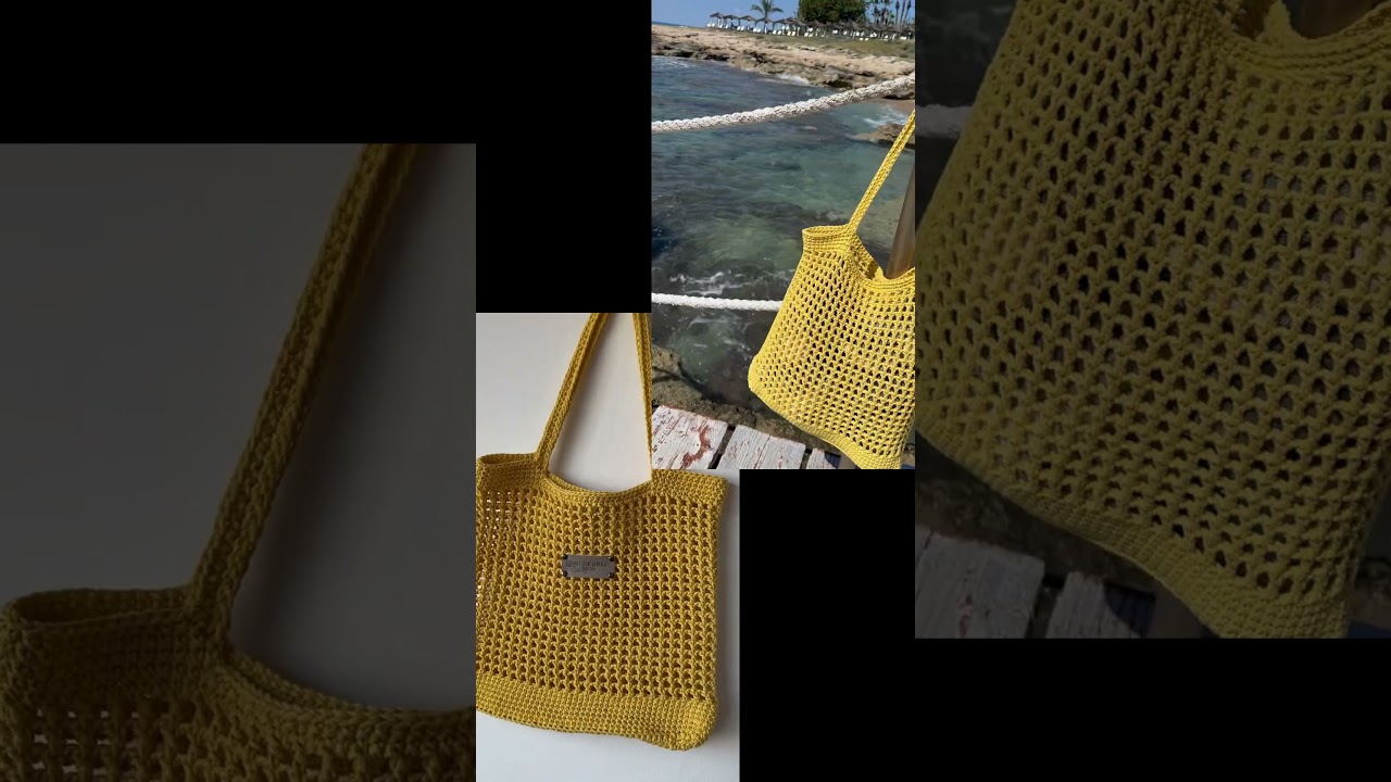Deine Tasche f&uuml;r den Sommer! Strandtasche selber machen ☀️👍🏻 #h&auml;kelnf&uuml;ranf&auml;nger #h&auml;kelnlernen