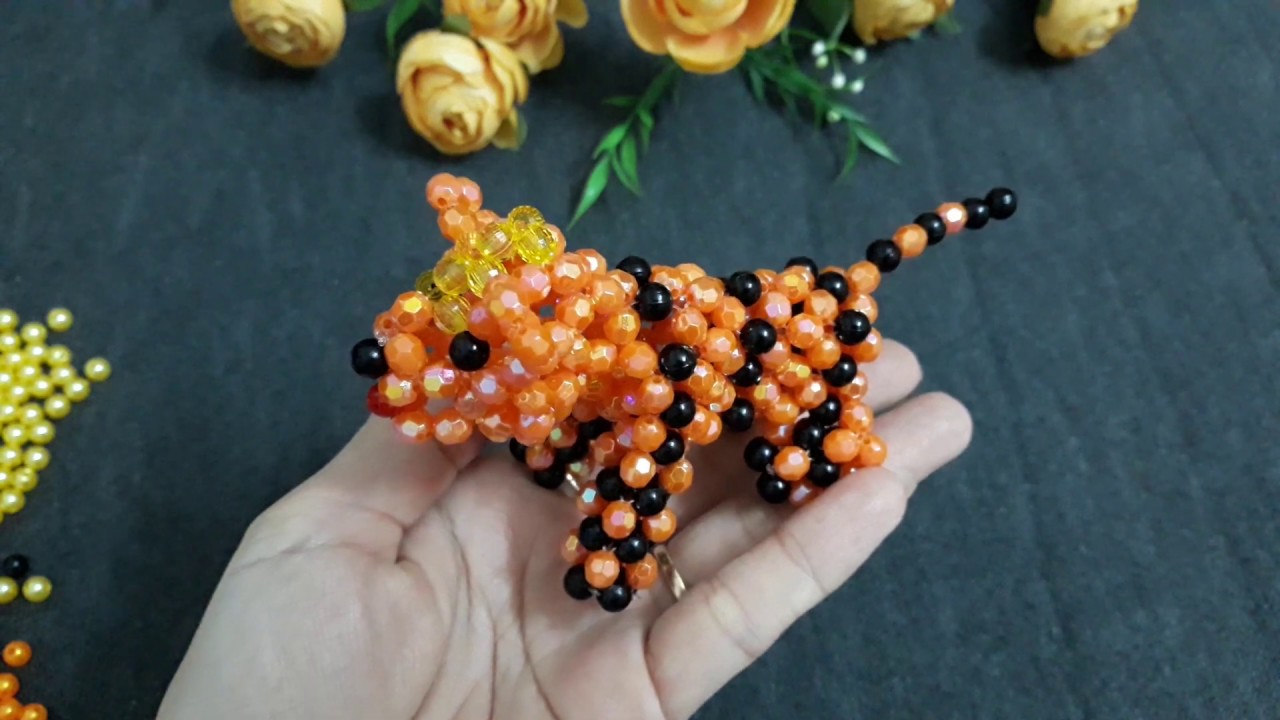 Beaded Tiger DIY 1/3#Kết cườm con Hổ#tigre perlé#نمر مطرز#perli tigar#kết cườm 12 con Giáp#파란색 호랑이