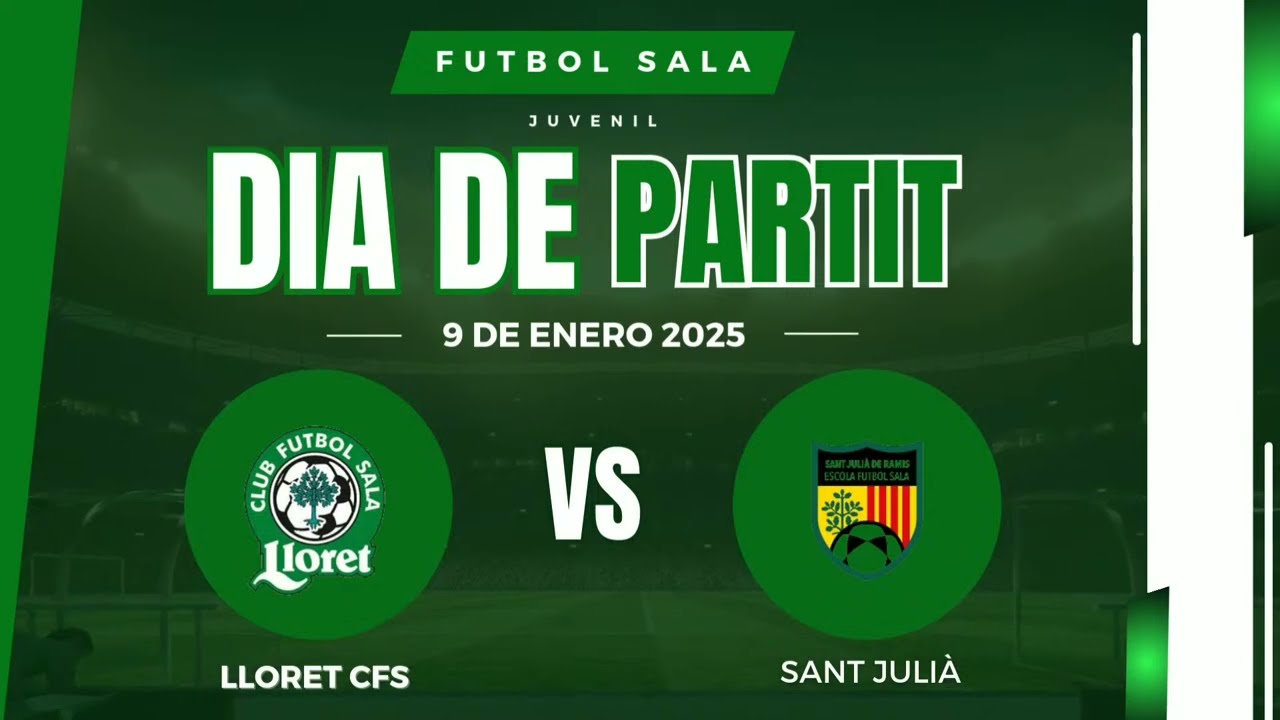 EN DIRECTO: (JUVENIL FS) Lloret Club FS vs St. Julià Ramis - Lloret de Mar - Fitel Televisión