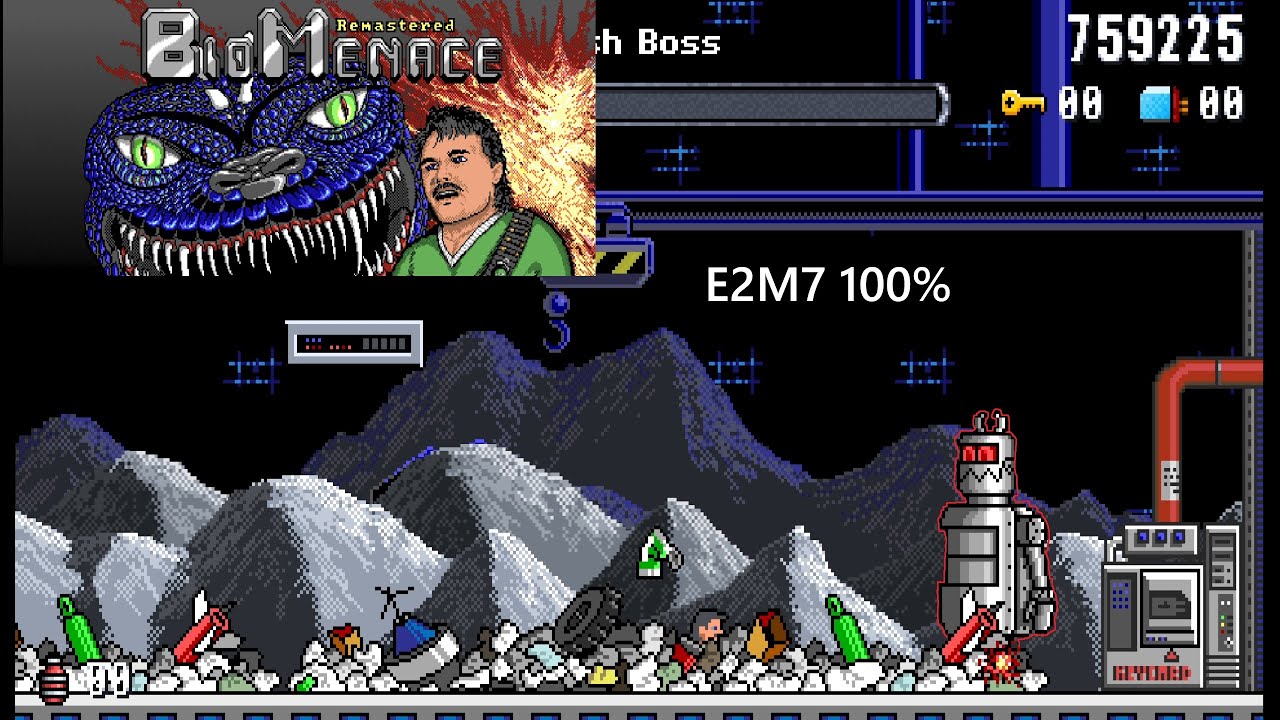 Bio Menace Remastered E2M7 Hard with commentary