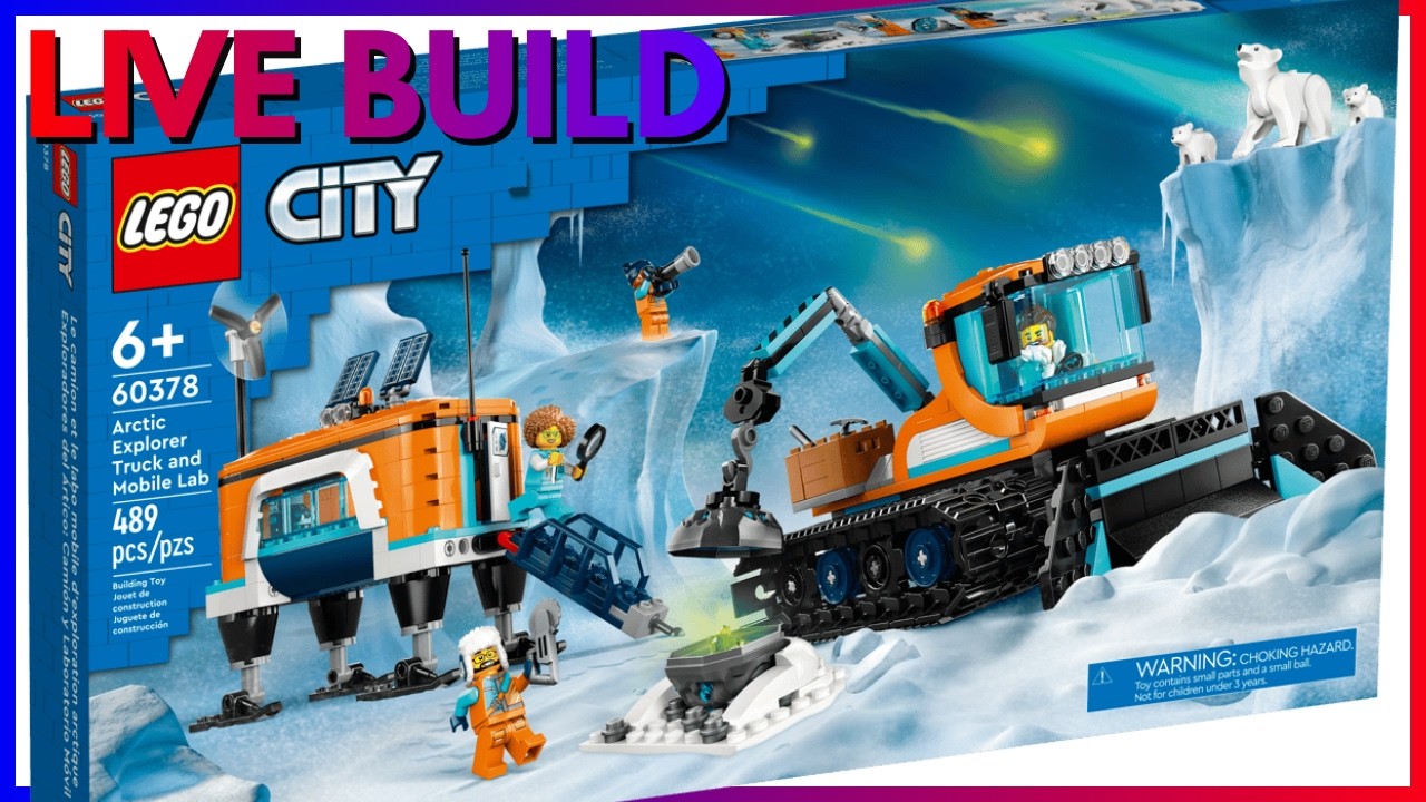 Live building Lego Arctic Explorer Truck and Mobile Lab