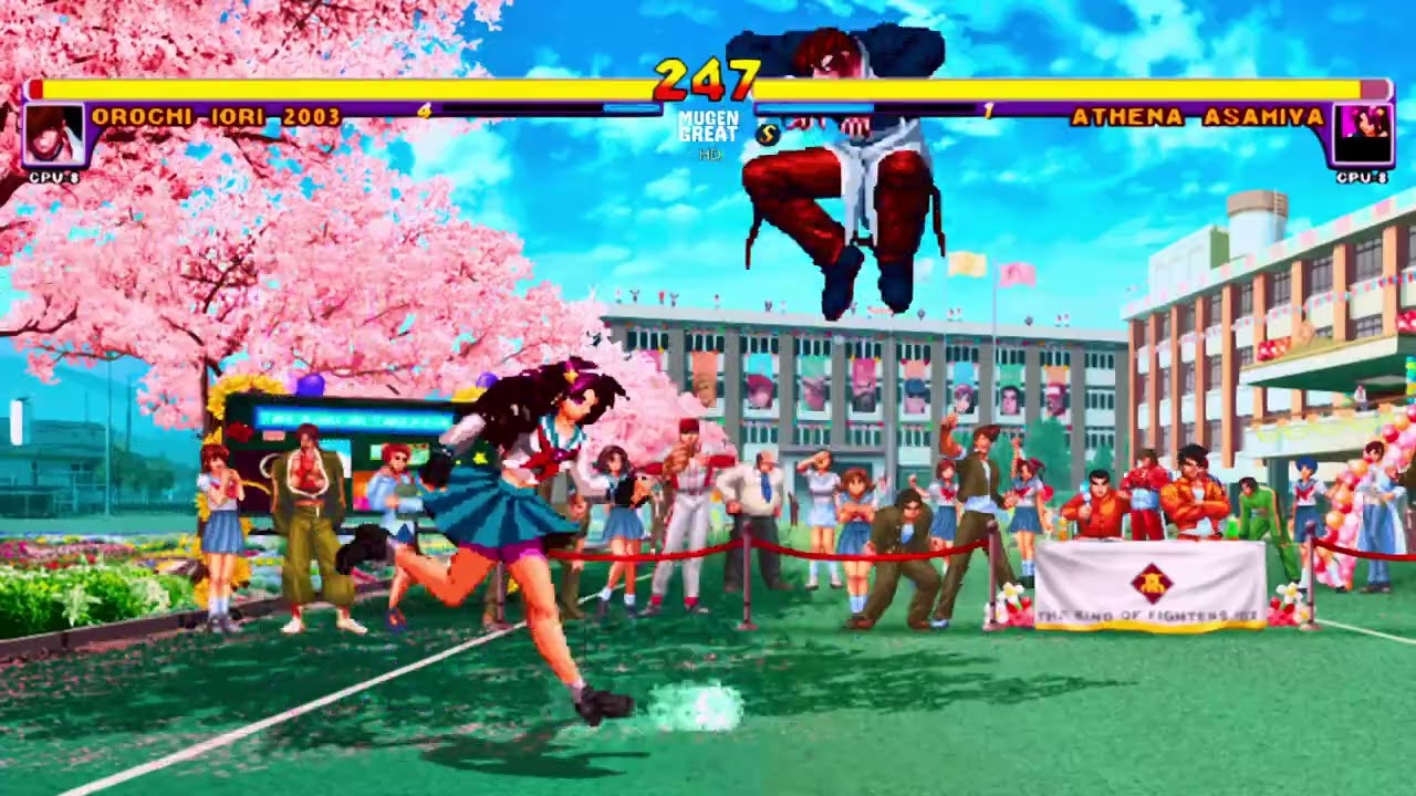 [KOF Mugen] HD Orochi Iori 2003 Vs Athena Asamiya