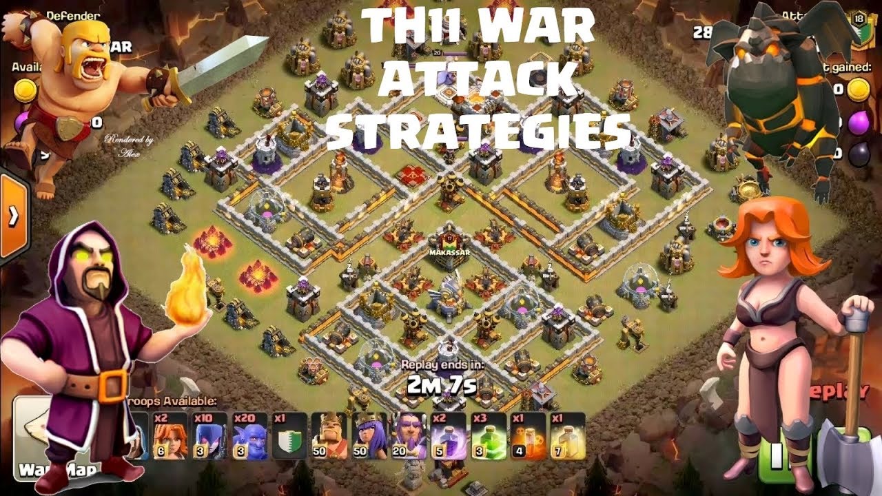 TH11 war attack Strategies 2018 | PK vs Veitnam WAR24H & Makkassar Clan