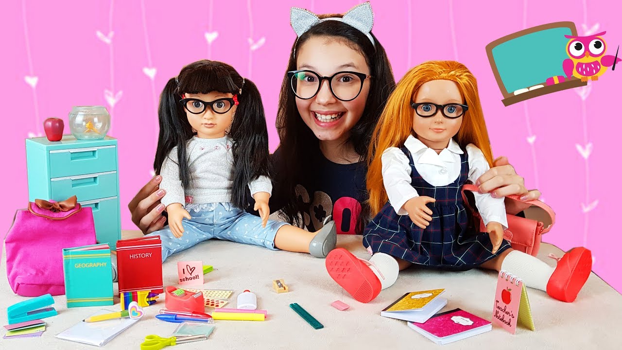 ACESSÓRIOS DE ESCOLA DA MINHA BONECA OUR GENERATION | Luluca