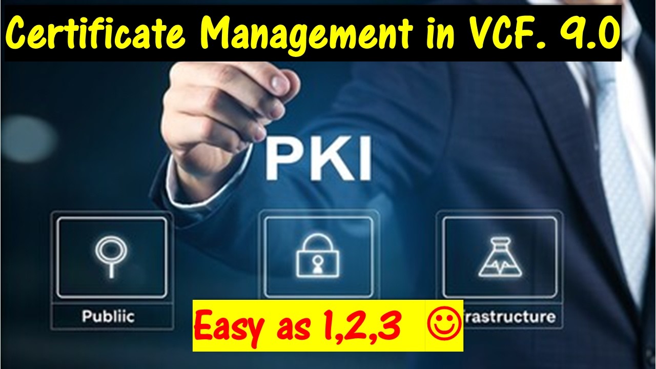 Certificate Management in VMware Cloud Foundation version 9.0.
