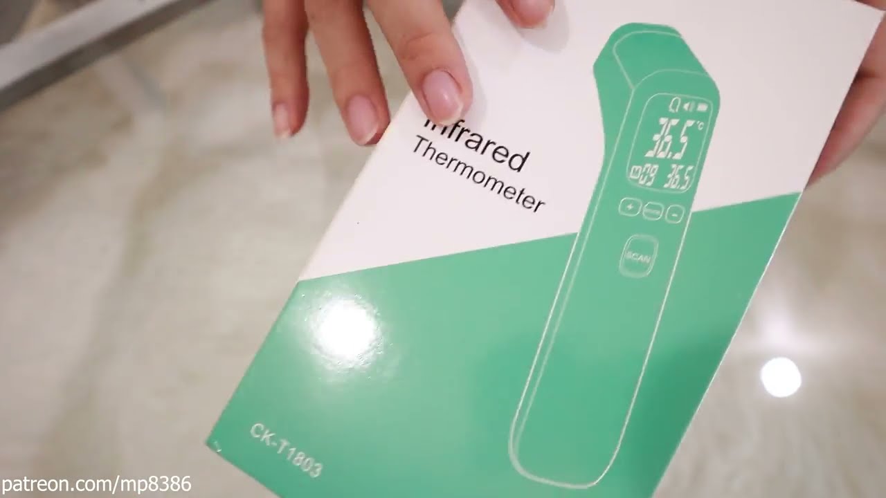 Unbox the thermometer and the manual of the thermometer - Mp88 Dailylife
