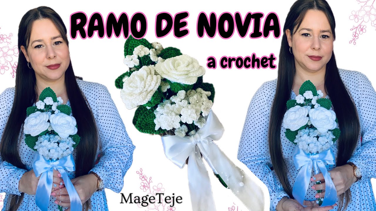 🤍El RAMO DE NOVIA que dura para SIEMPRE 🤍con flores tejidas a crochet | DIY para armarlo 🤍