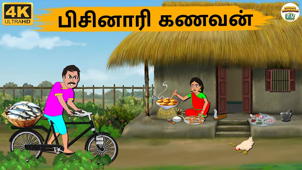 Tamil Stories - பிசினாரி கணவன் - Needhi Kadhaigal Tv - 325 | Moral Stories