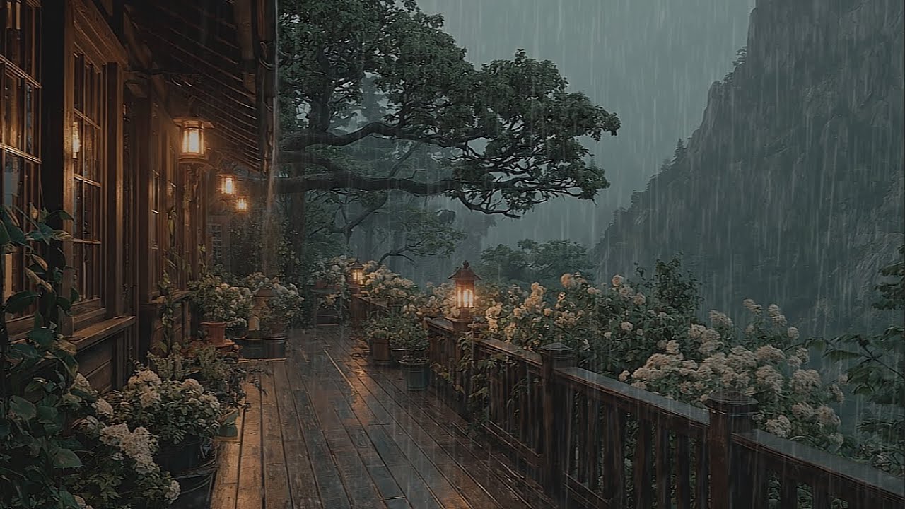 Sleep Better with Rain and Thunder Sounds 🌧 Cozy Room for Relaxation