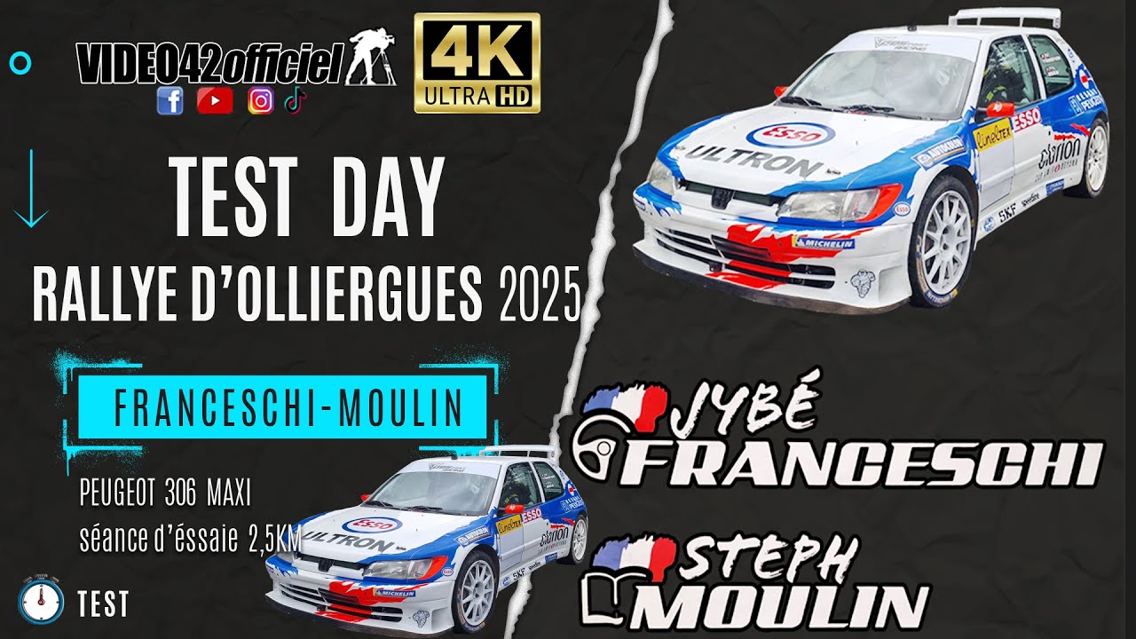 Peugeot 306 maxi -  Rallye d'Olliergues 2025 - JB Franceschi-Stéphane Moulin par video42officiel