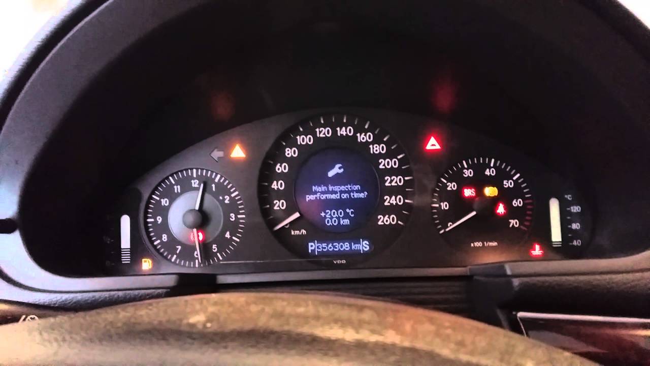 Mercedes W211 reset service with Star Diagnosis Xentry Das