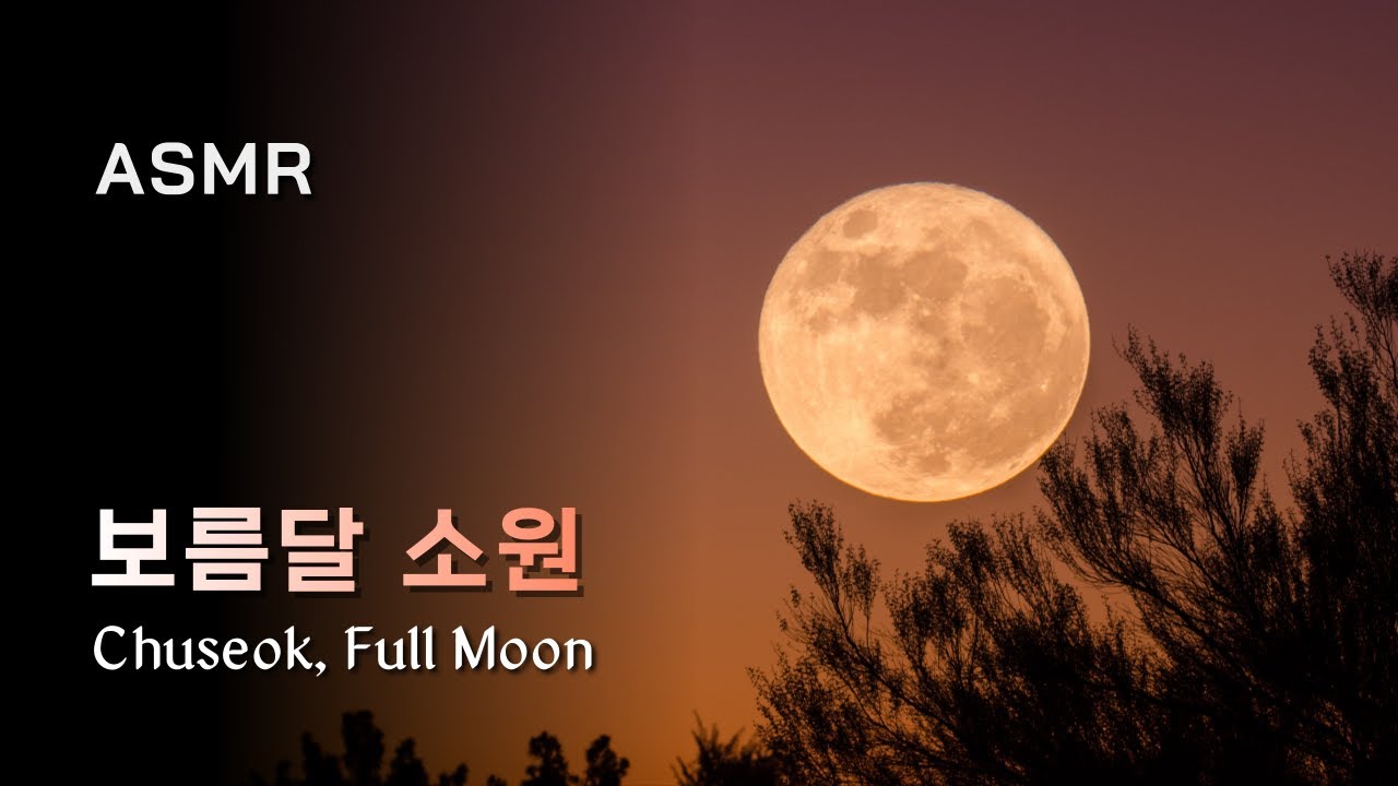 보름달님에게 소원 빌기 🙏 동양 판타지 ASMR